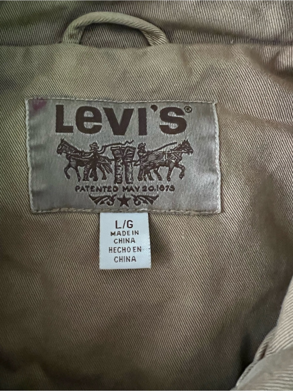 Levi’s Men’s Khaki Utility Field Jacket - Size L - Picture 7 of 14